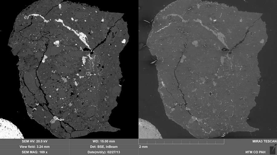 meteorit pod mikroskopom.jpg
